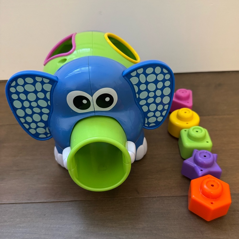 Infantino Colorful Elephant Shape Sorter Toy